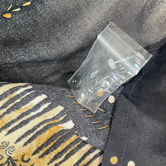 Carol Turner Artsy Top Womens One Size Flowy Poncho Kimono Oversized Animal Mob - Picture 12 of 14